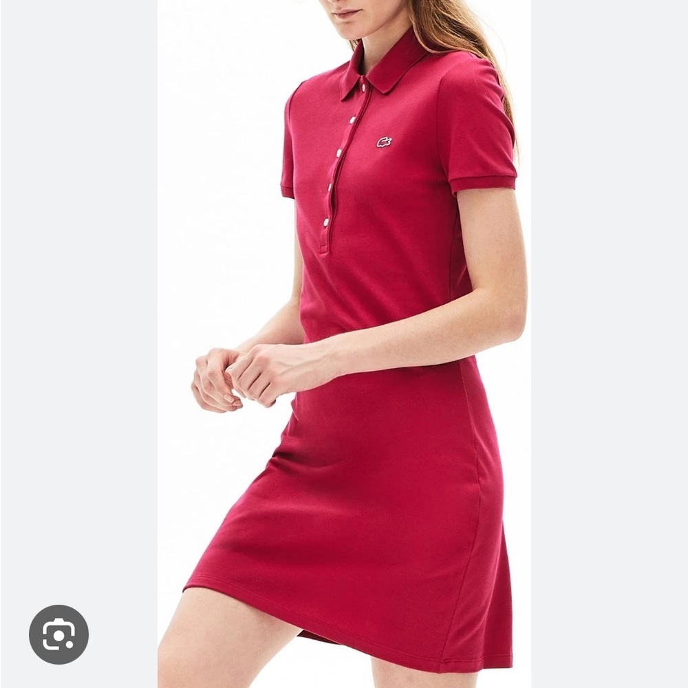 Lacoste Red Polo Dress